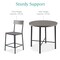 Best Choice Products 5-Piece Modern Round Counter Height Dining Set w/ 4 Chairs, 1.5in Thick Table